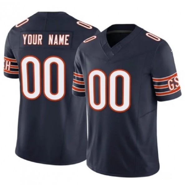 Custom C.Bears Navy F.U.S.E. Stitched jersey