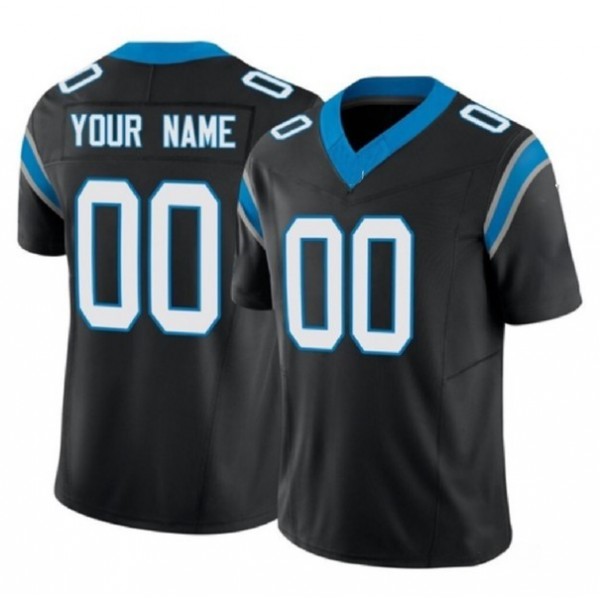 Custom C.Panthers Black F.U.S.E. Stitched jersey