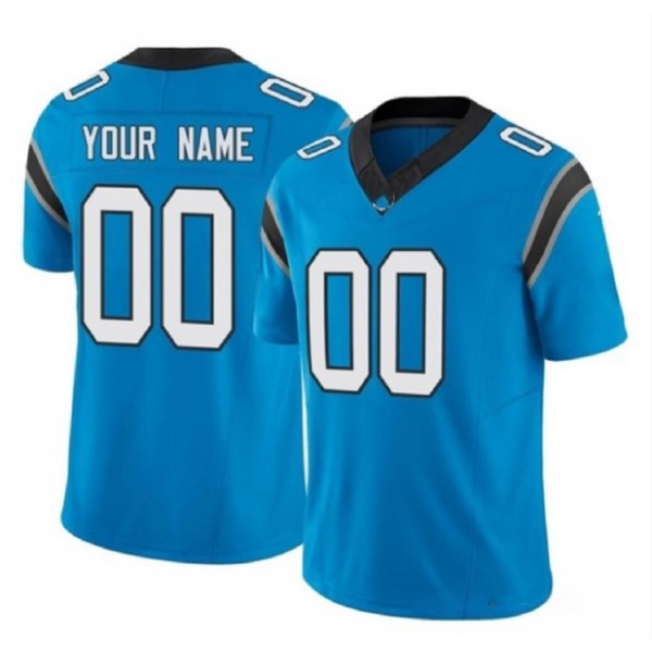 Custom C.Panthers Blue F.U.S.E. Stitched jersey