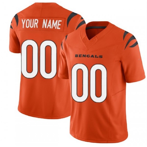 Custom C.Bengals Orange F.U.S.E. Vapor Untouchable Alternate Limited Jersey Stitched American Football Jerseys