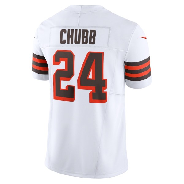 C.Browns #24 Nick Chubb White F.U.S.E. 1946 Collection Stitched jersey