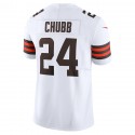 C.Browns #24 Nick Chubb White F.U.S.E. Stitched jersey